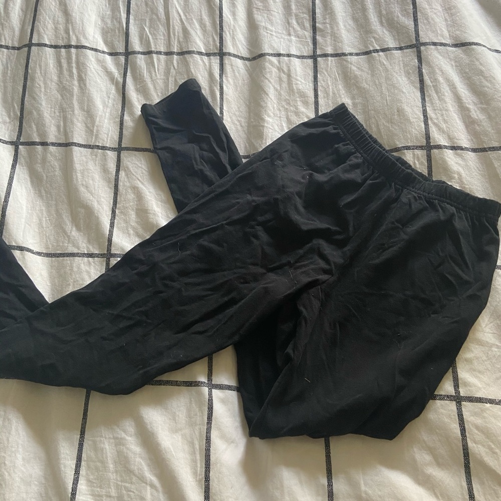 youth black leggings